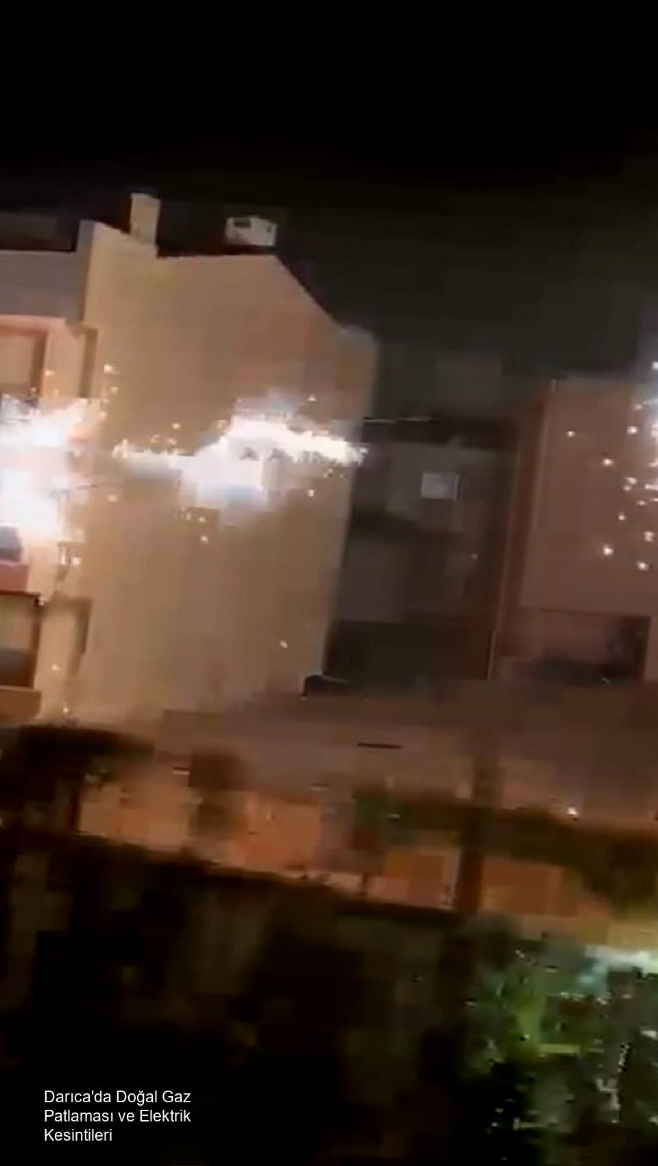 Darıca'da Doğal Gaz Patlaması ve Elektrik Kesintileri