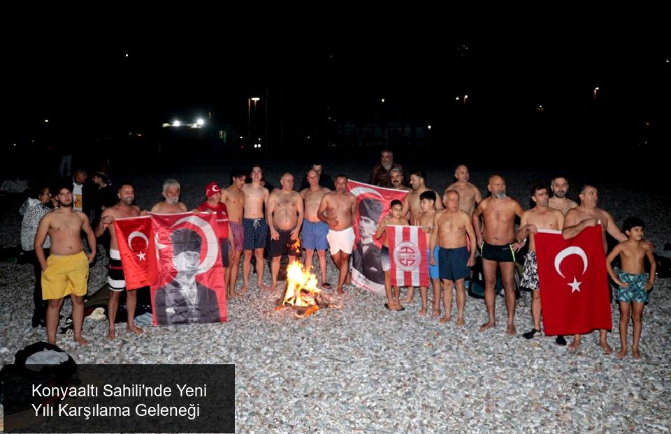 Konyaaltı Sahili'nde Yeni Yıla Merhaba
