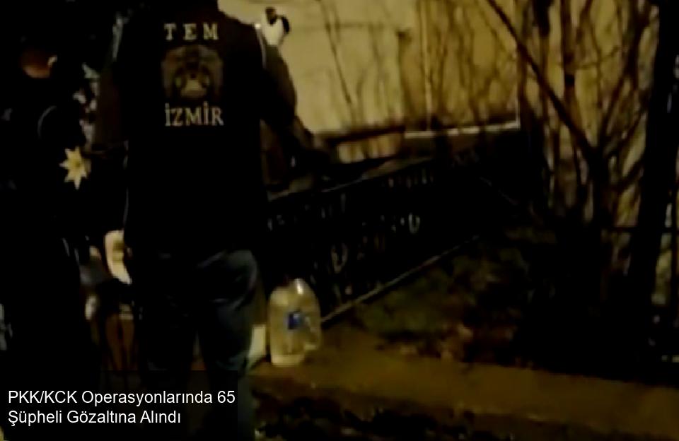 PKK/KCK Operasyonlarında 65 Şüpheli Gözaltına Alındı