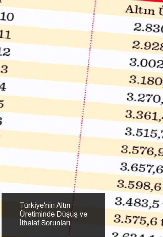 Türkiye'nin Altın Üretiminde Düşüş ve İthalat Sorunları