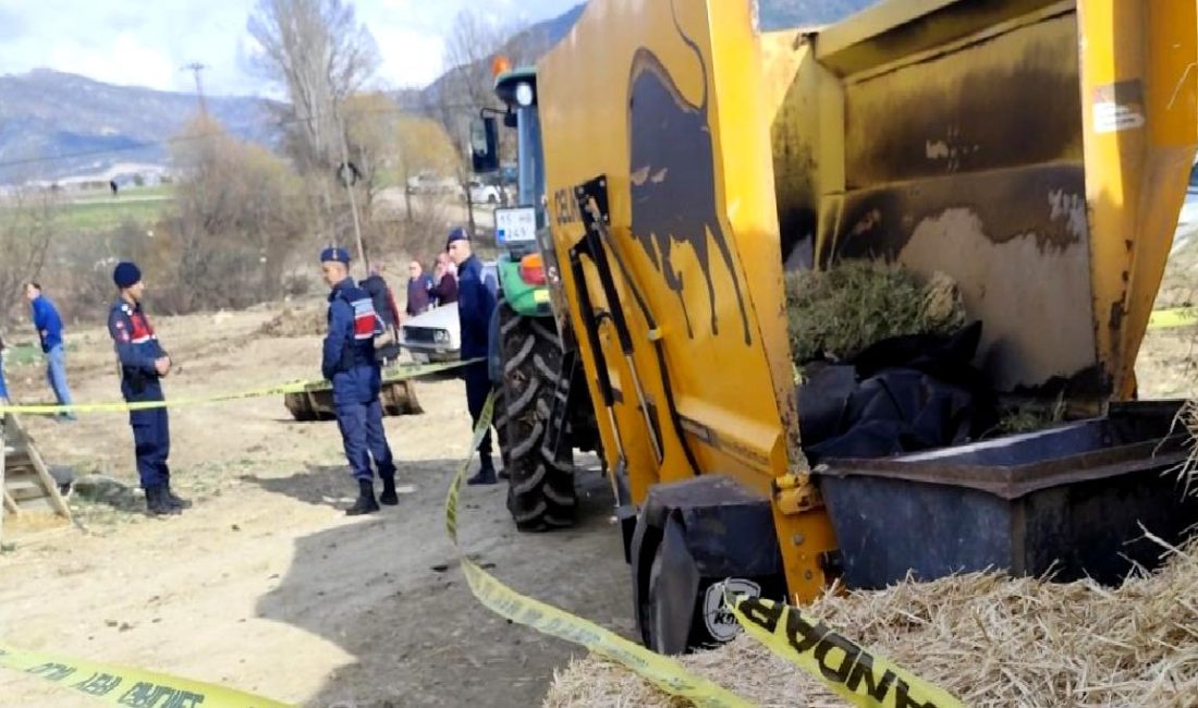 Burdur'da yem karma makinesine düşen bir adam hayatını kaybetti. Olayın
