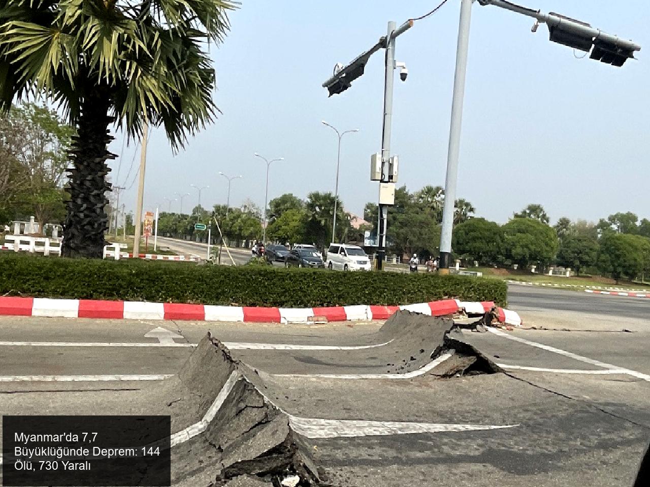 Myanmar'da 7,7 Büyüklüğünde Deprem: 144 Ölü, 730 Yaralı