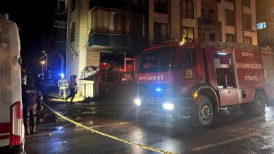 Akşehir'de meydana gelen market yangınında bir kişi hayatını kaybetti. Olayla