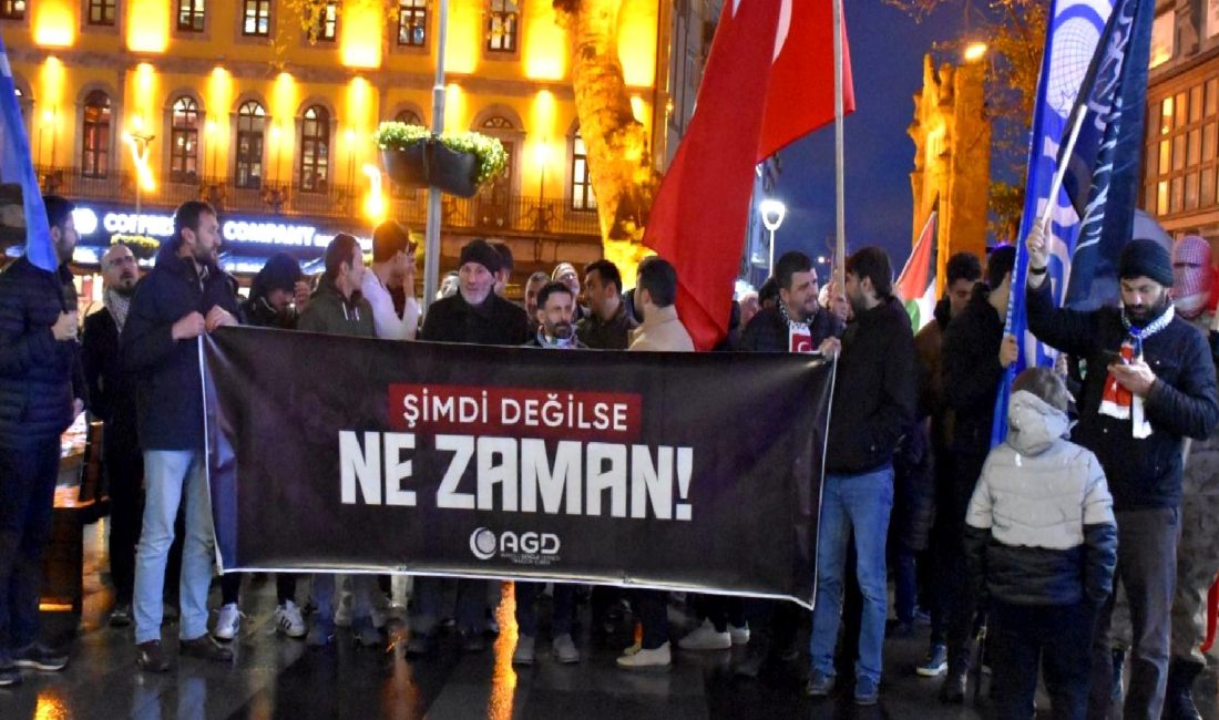 Filistin İçin Dayanışma Gösterisi, adalet ve barış arayışında bir araya