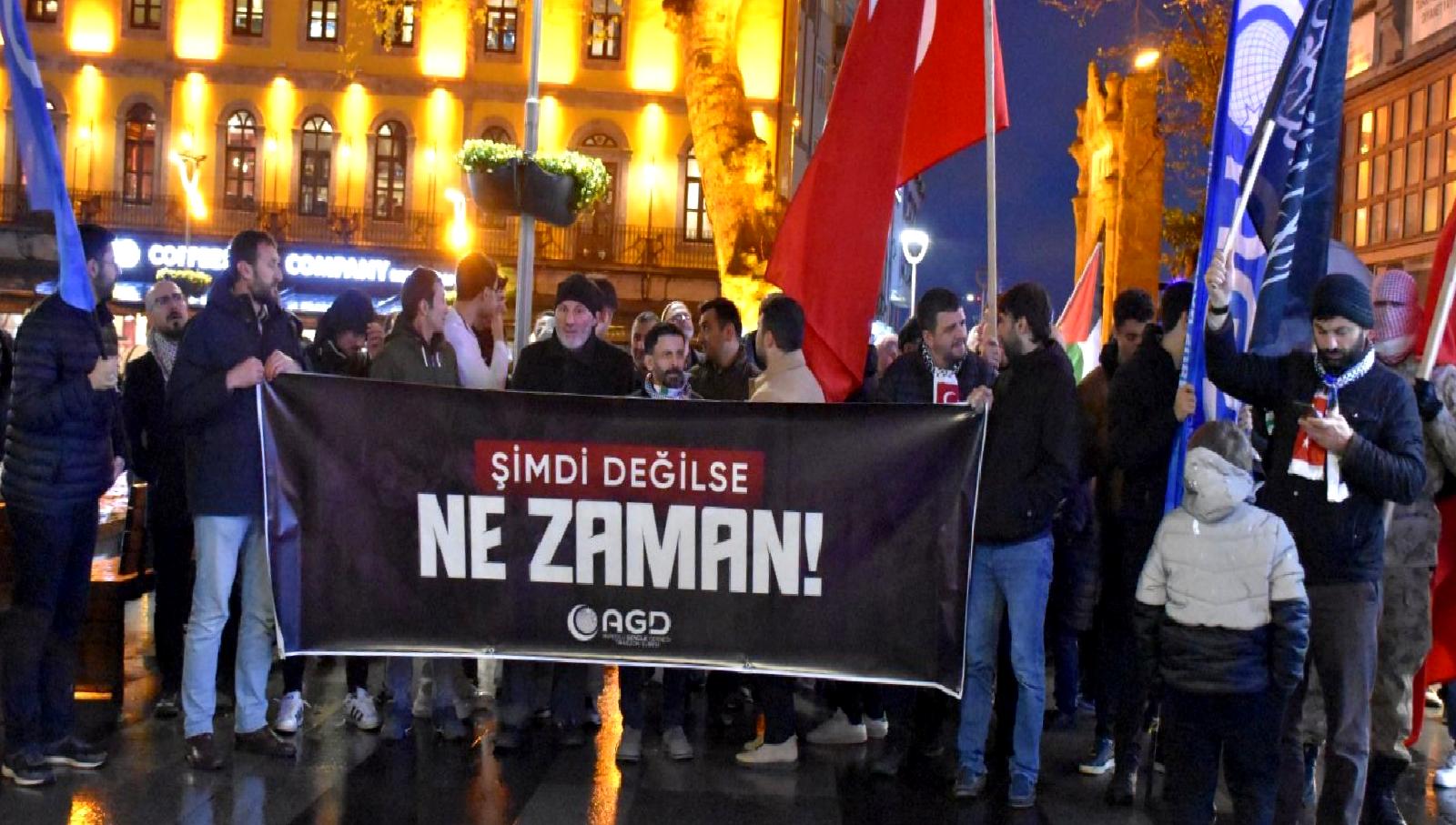 Filistin İçin Dayanışma Gösterisi, adalet ve barış arayışında bir araya