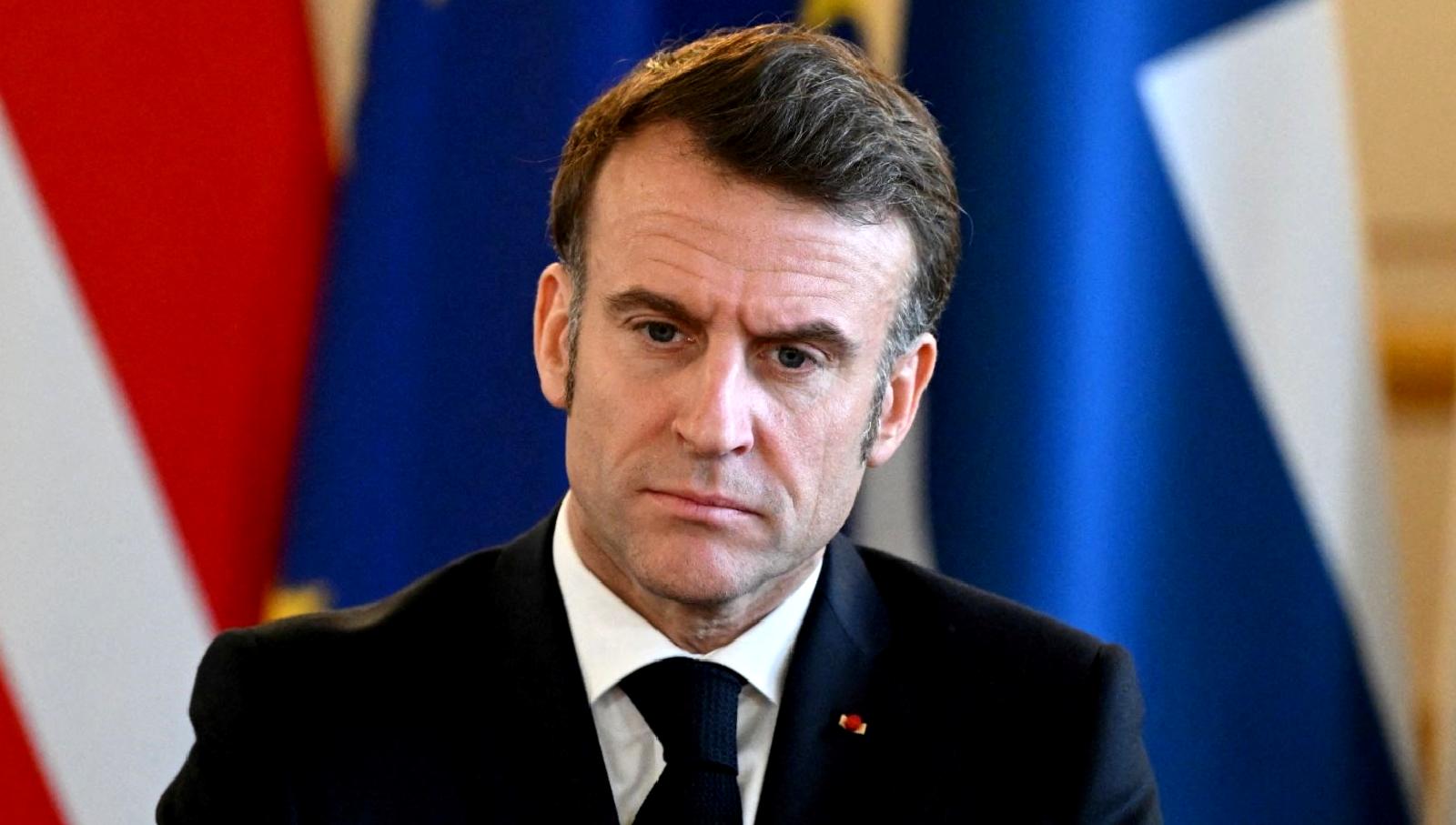 Macron, Paris'te ABD yetkilileriyle bir araya gelerek Ukrayna savaşını masaya
