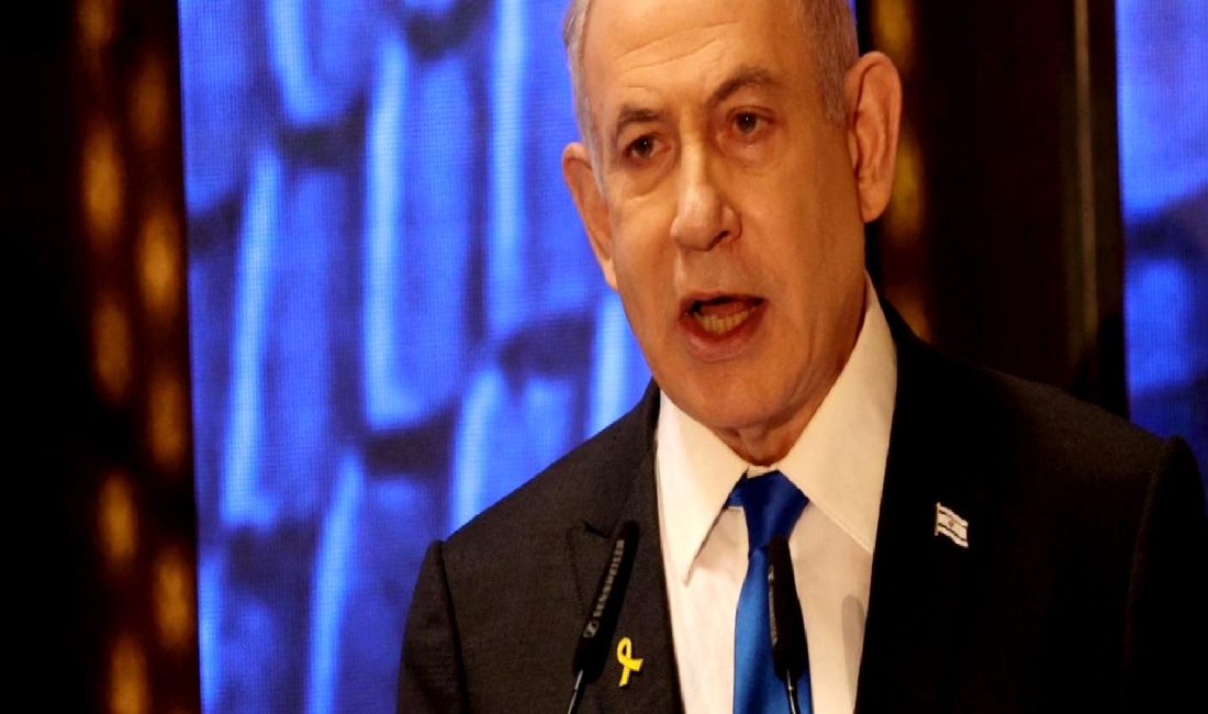 Netanyahu, oğlu Yair Netanyahu'ya destek verirken Macron'a sert tepki gösterdi.