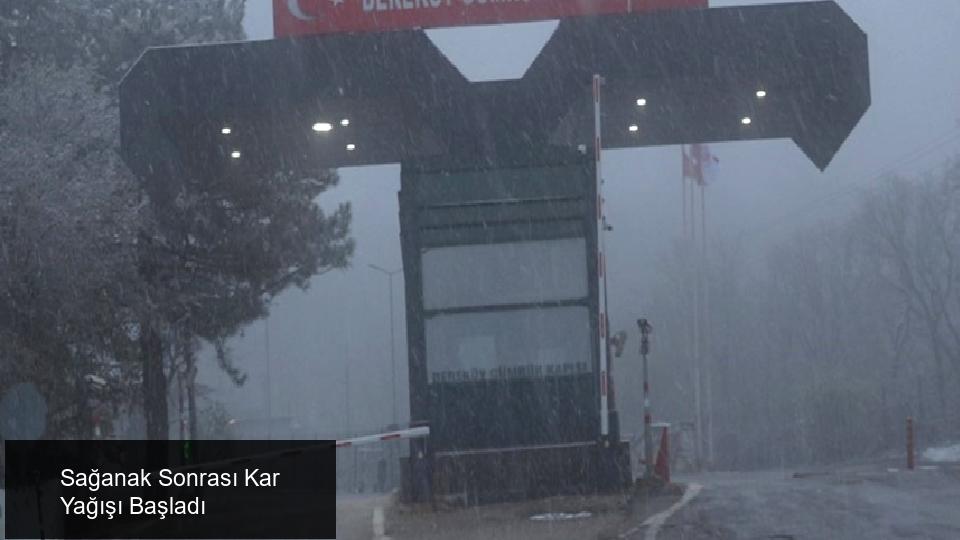 Sağanak Sonrası Kar Yağışı Başladı