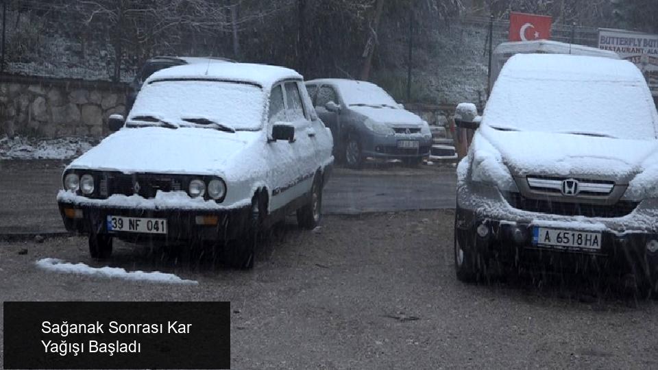 Sağanak Sonrası Kar Yağışı Başladı