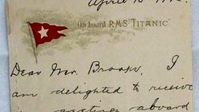 Titanik kazazedesinden çarpıcı mektup müzayedede satışa çıktı. Tarihi önemi ve