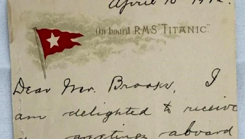 Titanik kazazedesinden çarpıcı mektup müzayedede satışa çıktı. Tarihi önemi ve