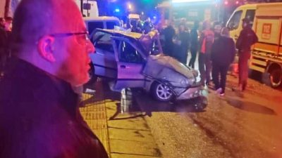 Ankara Keçiören'de trafik kazası: ters yönden gelen araçla çarpışma sonucu