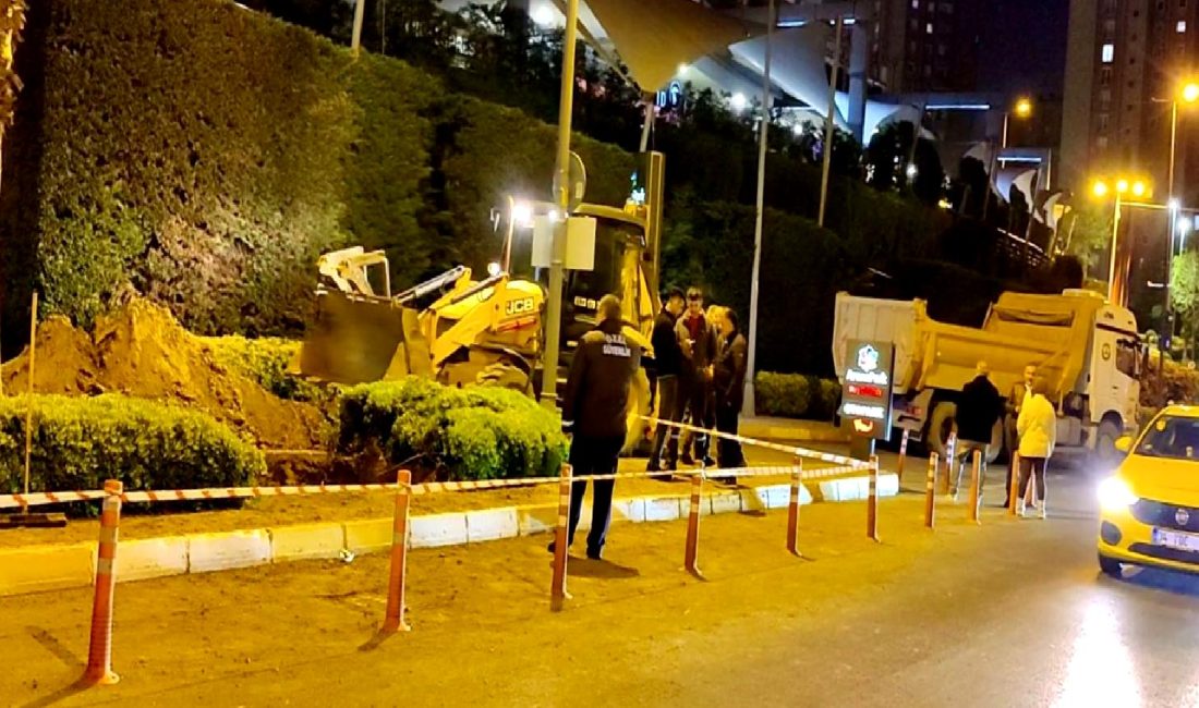 Atakent Mahallesinde doğal gaz borusu kırılması paniğe yol açtı. Olayla