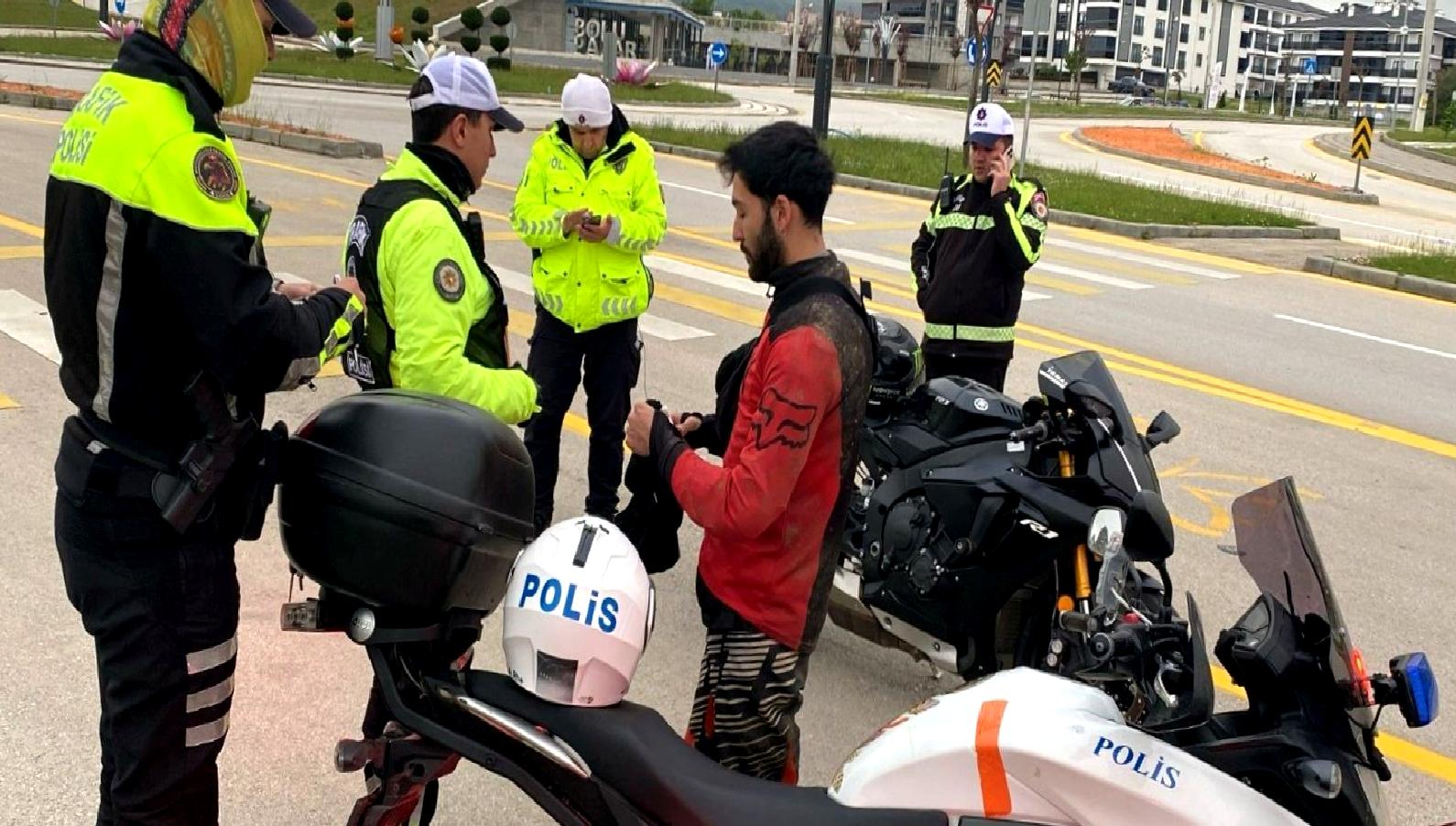 Bolu trafik denetimlerinde tehlikeli sürücülere ceza ve el koyma işlemleri