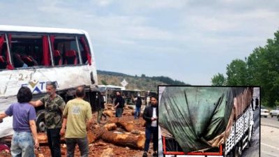 Çanakkale Ezine yolunda meydana gelen feci kazada çok sayıda yaralı