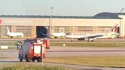 Katar Havayolları uçağında motor arızası sonrası acil iniş detayları ve