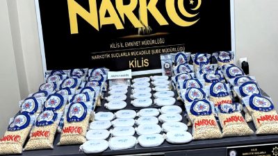 Kilis İl Emniyet Müdürlüğü, uyuşturucu operasyonlarıyla suç örgütlerine büyük darbe