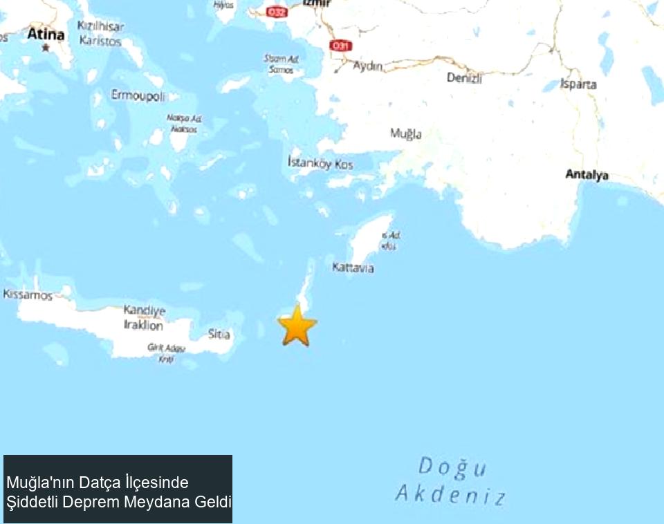 AFAD'dan Açıklama: Muğla'da 6.0 Büyüklüğünde Deprem