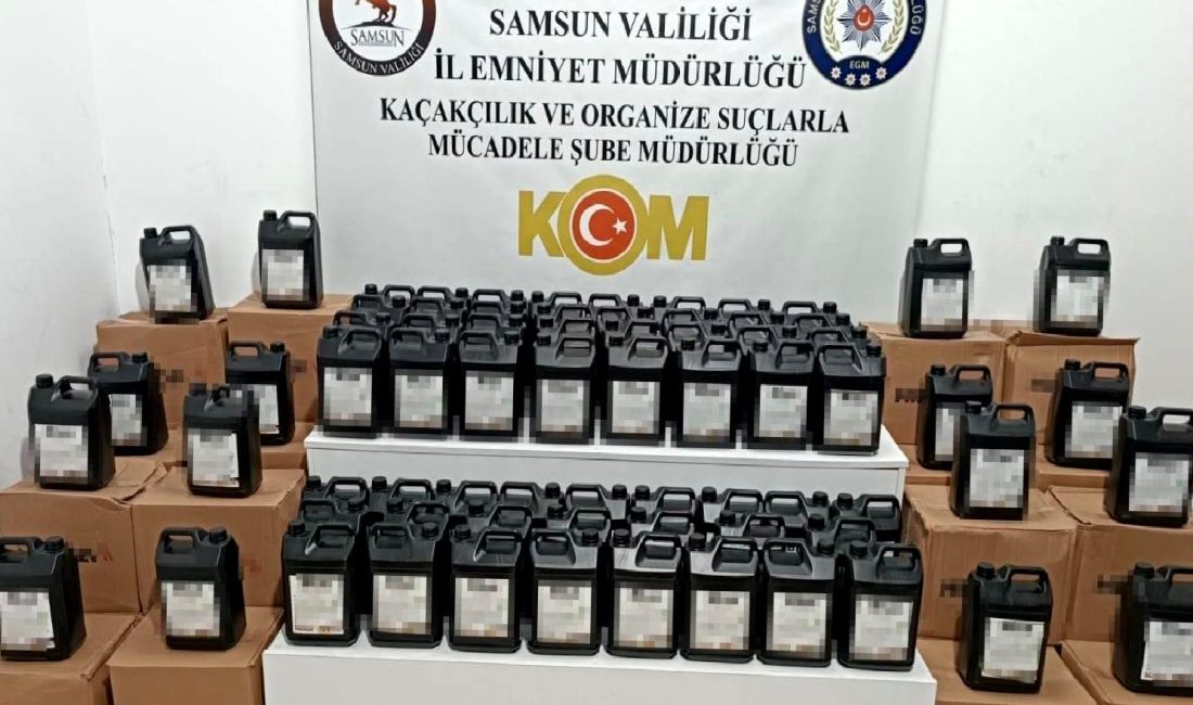 Samsun'da gerçekleştirilen kaçak alkol operasyonunun detayları ve sonuçları hakkında güncel