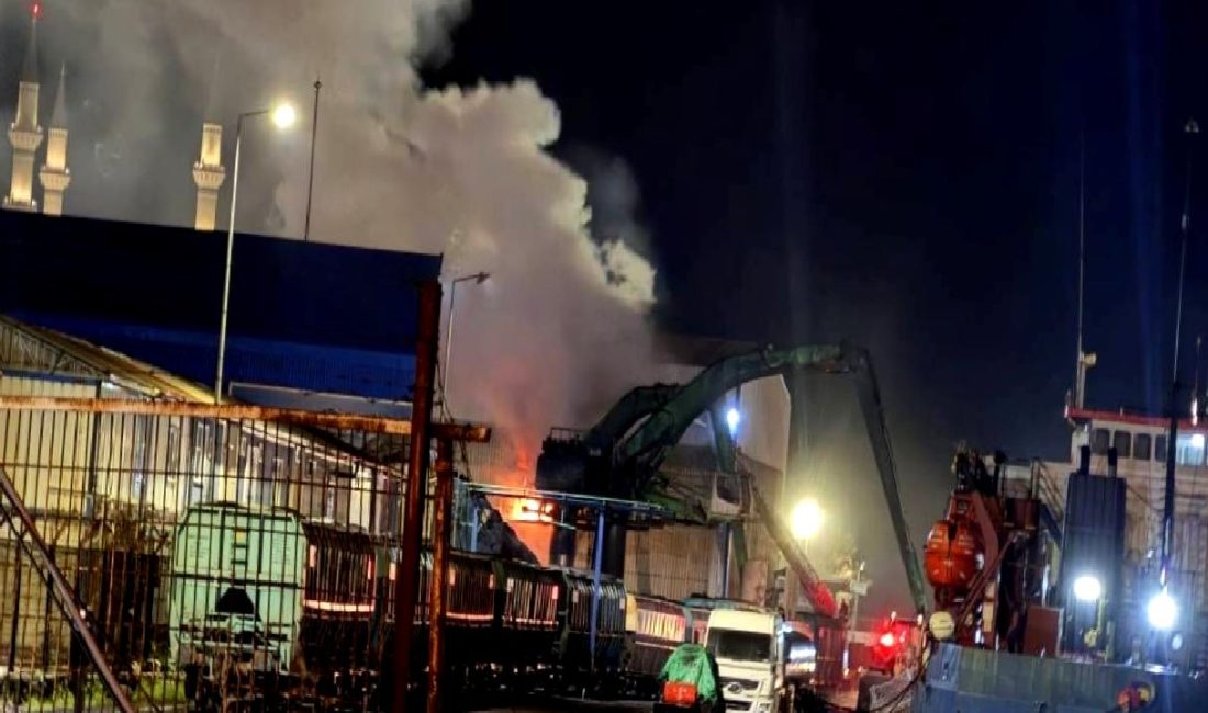 Zonguldak'ta liman sahasında çıkan yangın olayına ilişkin son gelişmeler ve