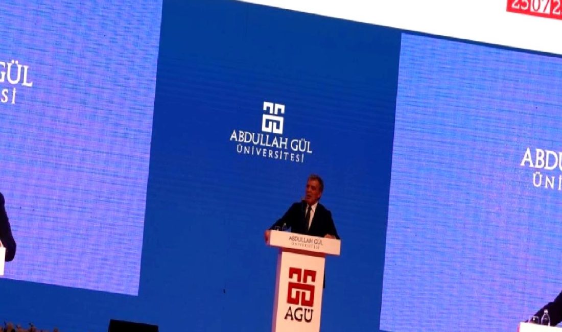 Eski Cumhurbaşkanı Abdullah Gül, Kayseri'de yaptığı konuşmada Türkiye'nin güncel meselelerini