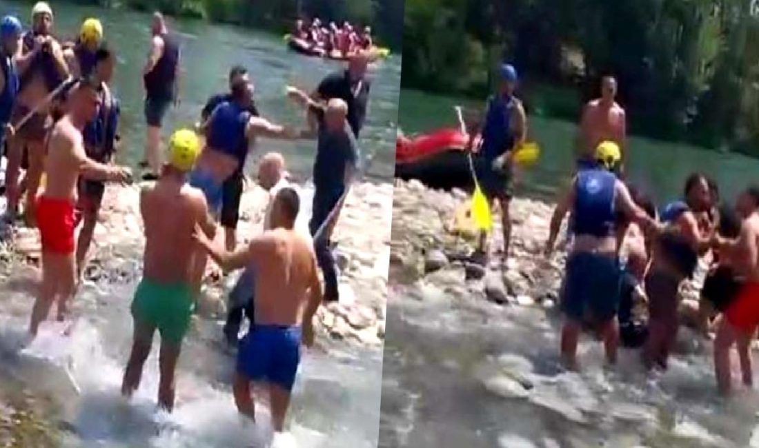 Manavgat Beşkonak Köprülü Kanyonunda Su Sporları Esnasında Yaşanan Gerginlik Manavgat Beşkonak Köprülü Kanyonunda su sporları sırasında yaşanan gerginlik ve