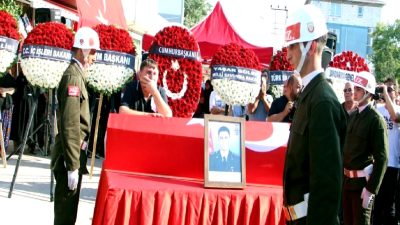 Şehit Üsteğmen Tuğrul Özsu için düzenlenen anma ve cenaze töreni,