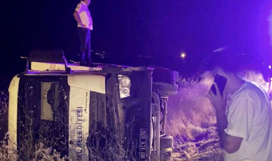 Tokat'ta bir çöp kamyonu kazası meydana geldi. Detaylar ve son