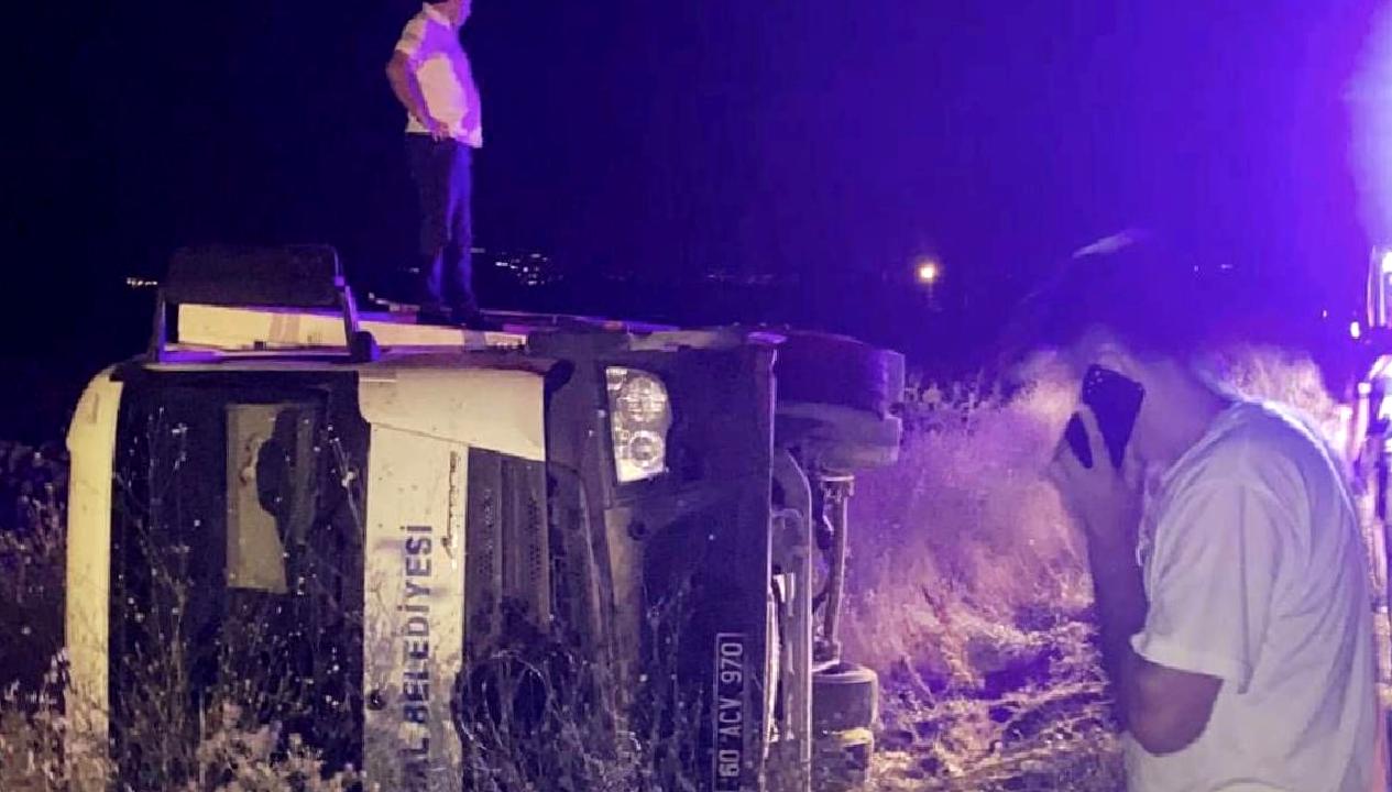 Tokat'ta bir çöp kamyonu kazası meydana geldi. Detaylar ve son